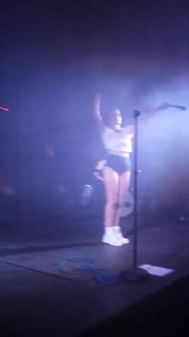this is barricade at halsey was !! crowd singing "ghost" back to halsey at badlands air on 8/28/15