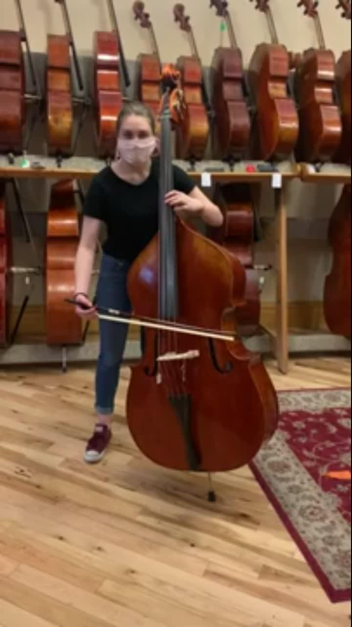 want to hear something beautiful? this is one of our staff members who is an extremely talented bassist playing an excerpt of beethoven no. 9! making want to come in and play some of our instruments? please do!.. www.stlstrings.com