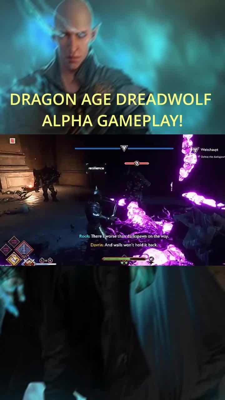 we finally get a little bit of gameplay for dragon age dreadwolf! this is alpha gameplay via: support us on patreon mhg merch 🔹 mhg gaming discord: 🔹epic store creator: mulehorn-gaming 🔹 follow us on twitter: #dragonagedreadwolf #dragonage