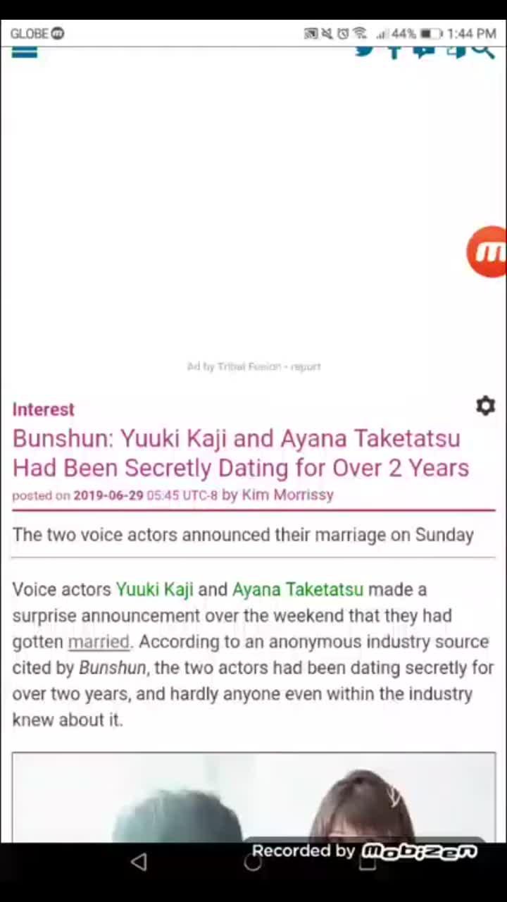 the two voice actors announced their marriage on sunday