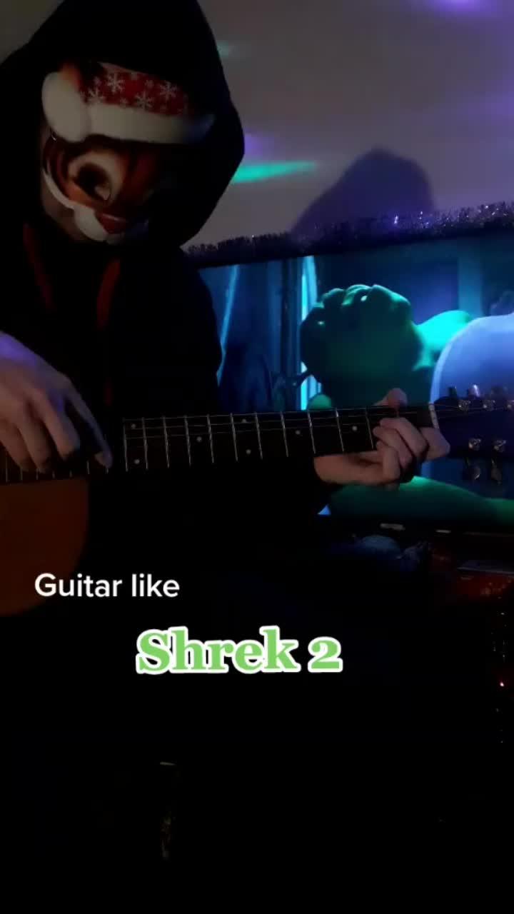 лайки: 27.видео от пользователя guitarlike (@guitarliketiger): «#shrek #ineedsomesleep #guitar #acoustic #eels #soundtrack».оригинальный - guitarlike.