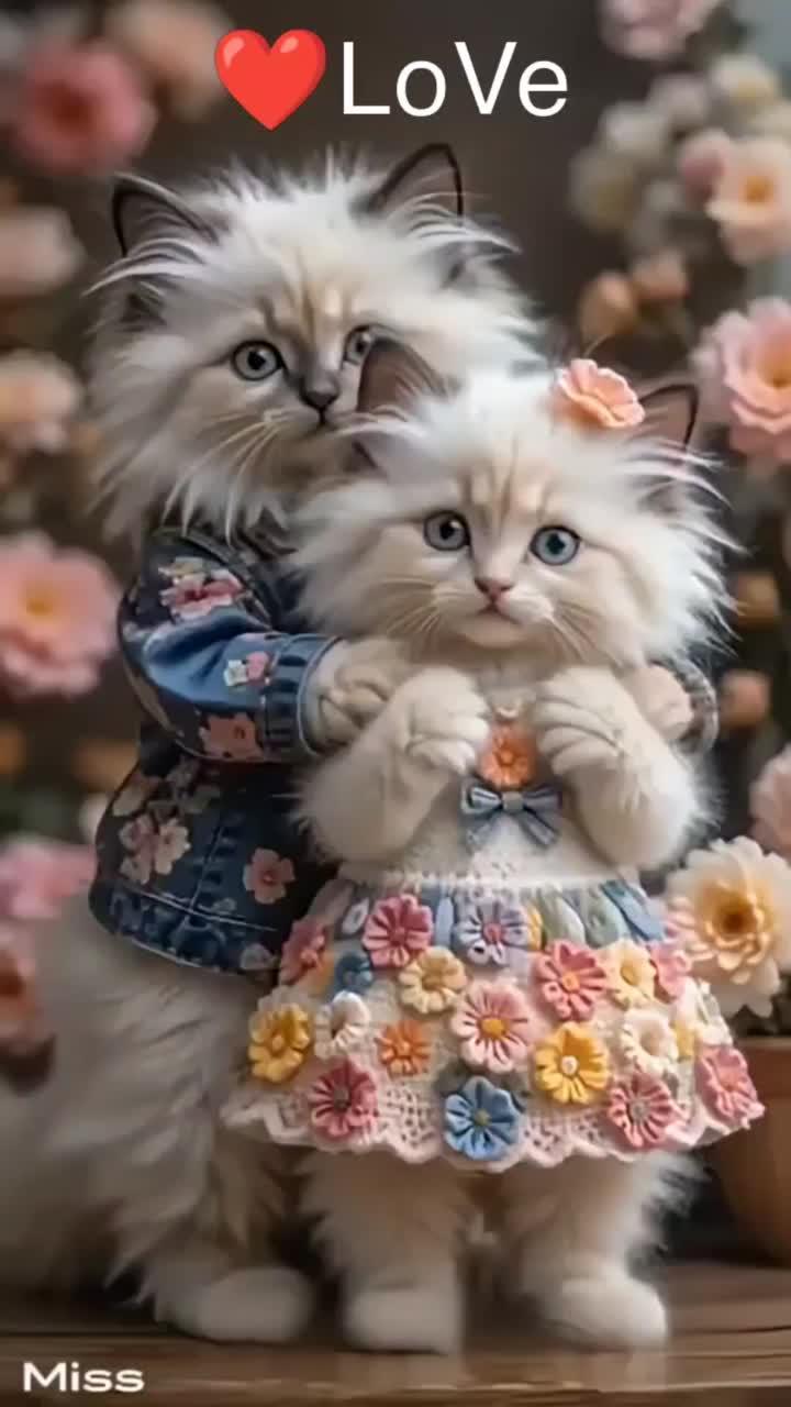 Всем любви ♥😸🙌😻🙏!   #котики #юмор #нейросеть #милота #нейрокотики #ии #реки #топ  #рекомендации #врек #втоп #любовь