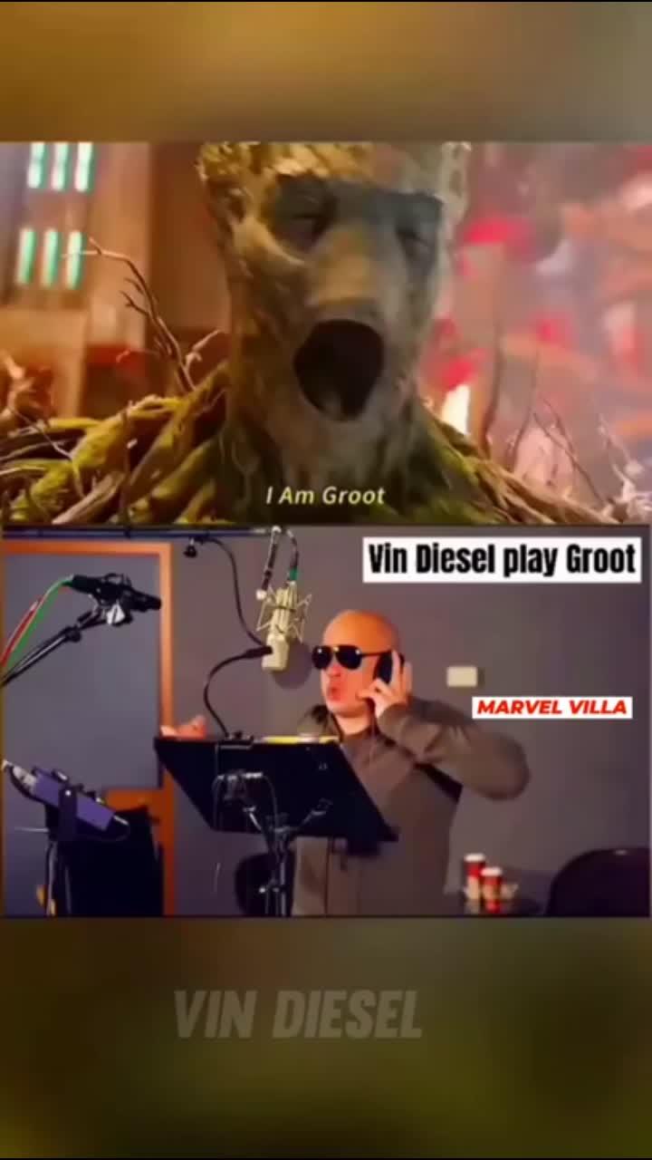 vin diesel playing i am groot | bradley cooper playing rocket | #iamgroot #groot vin diesel and bradley cooper record voices for groot and rocket from the guardians of the galaxy movie. groot and rocket are famous and beloved vfx characters in the marvel movies. these marvel dubbing artists are playing the voices for them. please subscribe to m