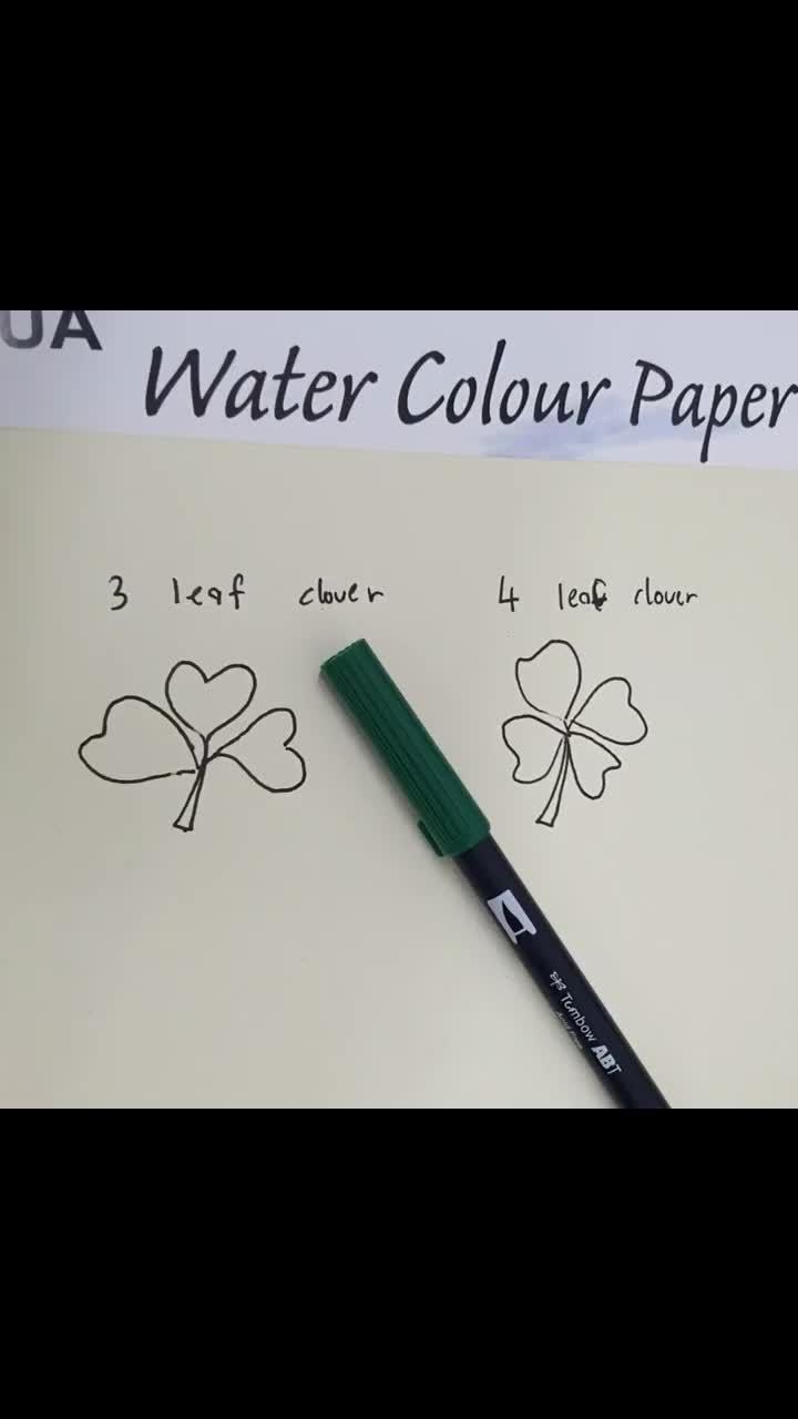 how to draw a simple 3 and 4 leaf clover using tombow pen. . tombow product : . ----------------------------------------------------------------------------------- follow our social media _________________________________________ website: lazada: shopee: #weststar_theartshop​ #artshop​ #artshopmalaysia​ #artobycampap​