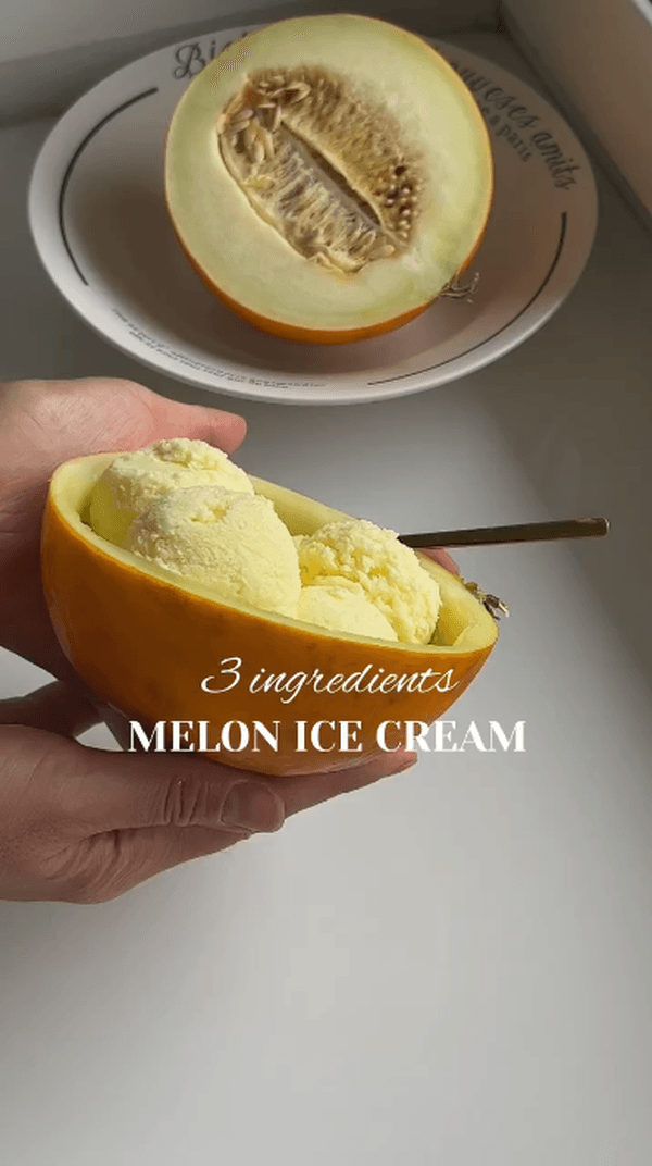 3 ingredients melon ice cream | дынное мороженое из 3 ингредиентов