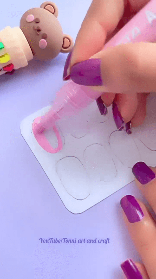 Как сделать ногти из бумаги своими руками? #ногти #лунапарк