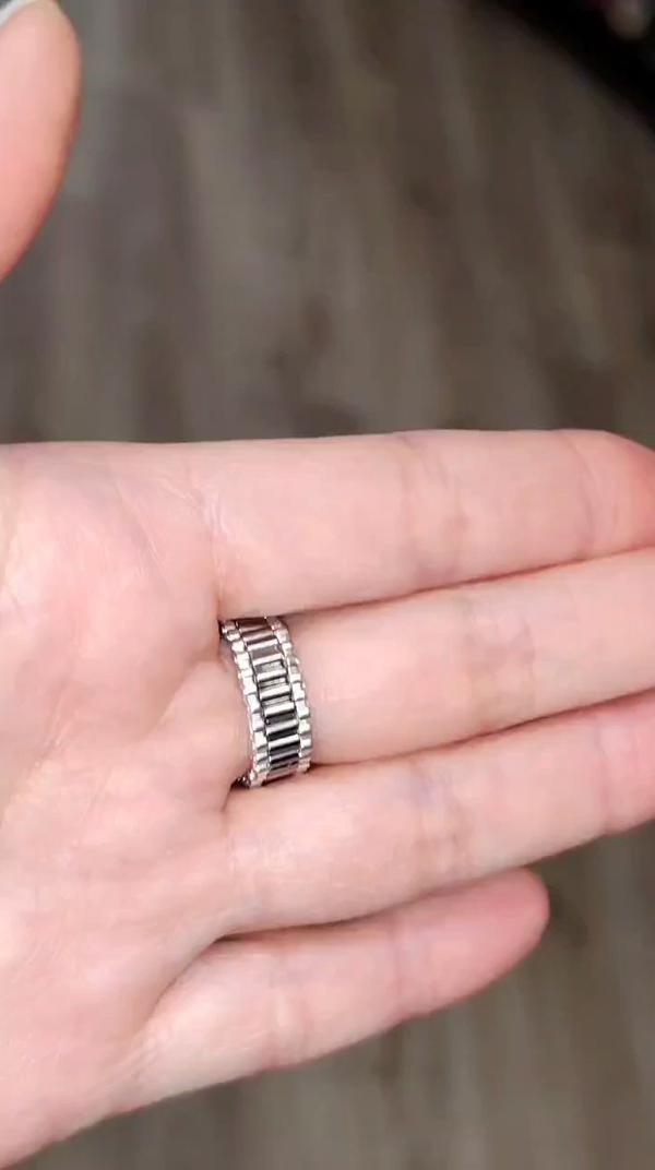 кольцо из бисера с кристаллами sваровски # кольца #кольцо #украшения #бисер