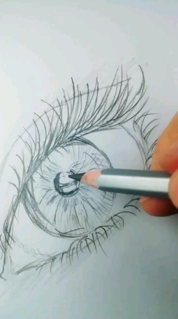 Как нарисовать глаз? 👁️ #рисунок #глаза