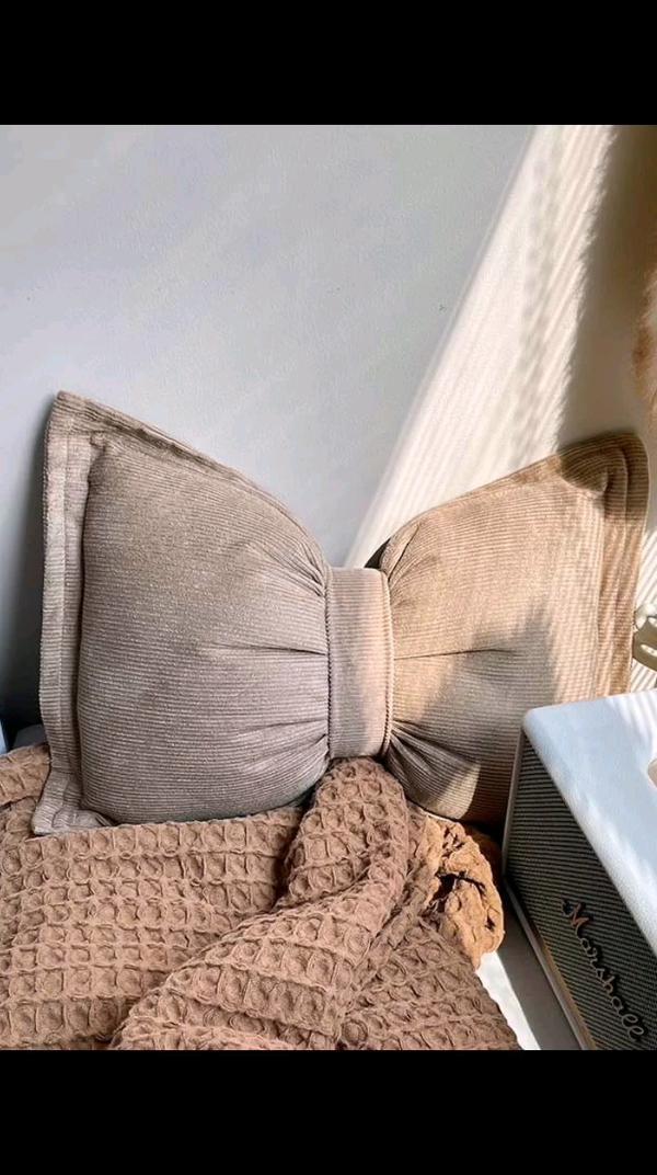 Nordic INS украшение для дивана в гостиной, декоративная наволочка для подушки с бантом, однотонная Вельветовая подушка, иску