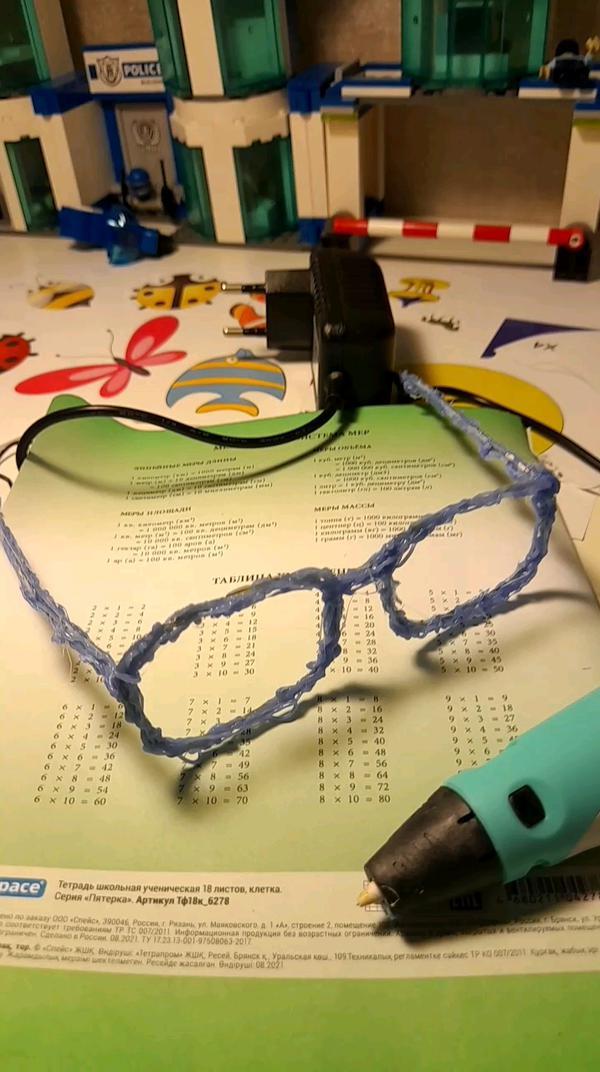Обзор на мои очки из 3д ручки
