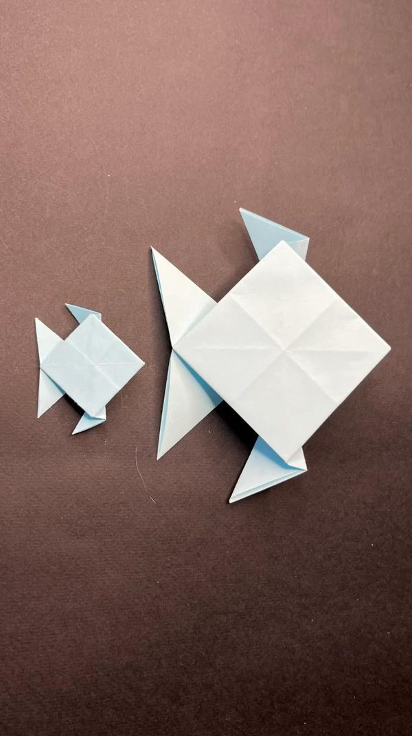 Обучение - как сделать рыбку оригами (со схемой) #оригами #своимируками #длядетей