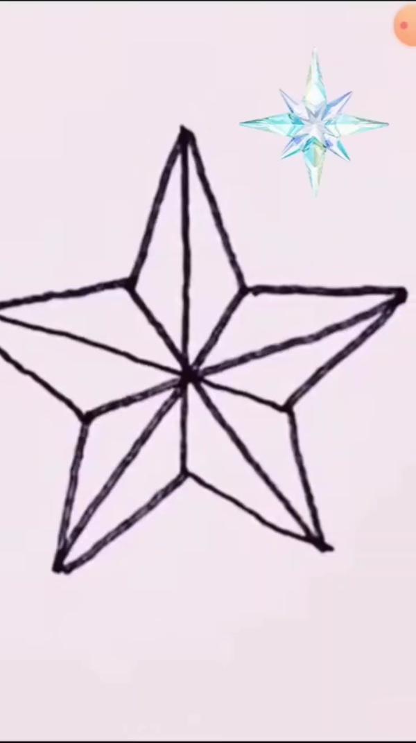 как нарисовать красиво и аккуратно звезду