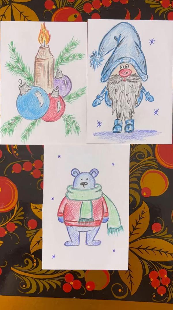 Рисунки карандашами для детей
#рисунки #карандашами
#зима #новыйгод 
#счастливаяулитка