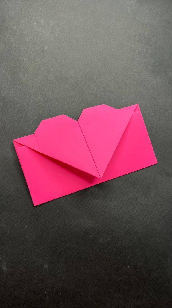 Оригами конверт сердце #оригами #своимируками #asmr